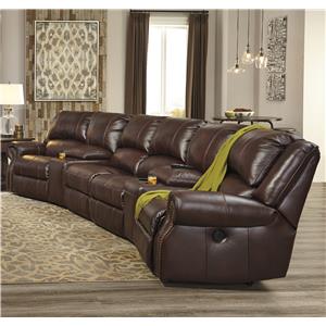 Signature Design by Ashley Collinsville 6-Piece Power Recline Theater Seating Group